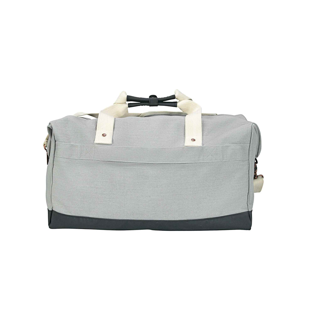 Cutter & Buck Cotton Twill Weekender Duffel Bag, 19 Inches - Gray - Back