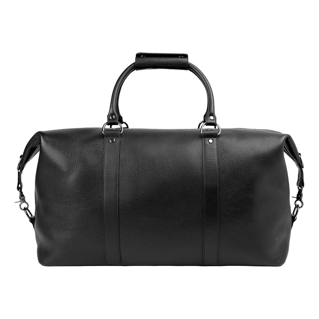 Cutter & Buck Duffel Bag in Leather - Black - Back