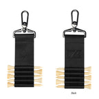 Cutter & Buck Golf Tee Set Keychain in Bamboo - Black - Debossing