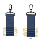 Cutter & Buck Golf Tee Set Keychain in Bamboo - Navy - Debossing