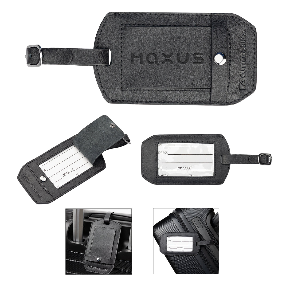 Cutter & Buck Luggage Tag in Leather