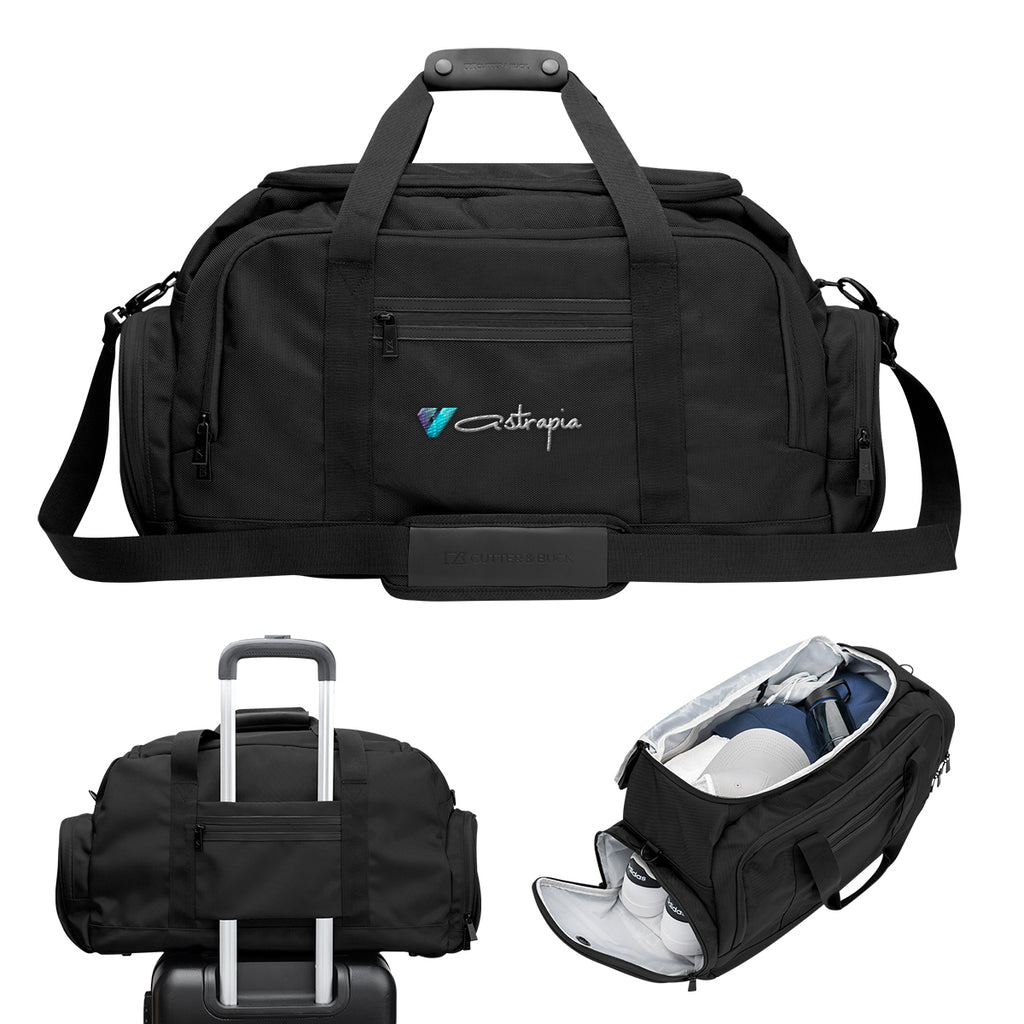 Cutter & Buck Travel Club Duffel Bag - Black - Embroidery