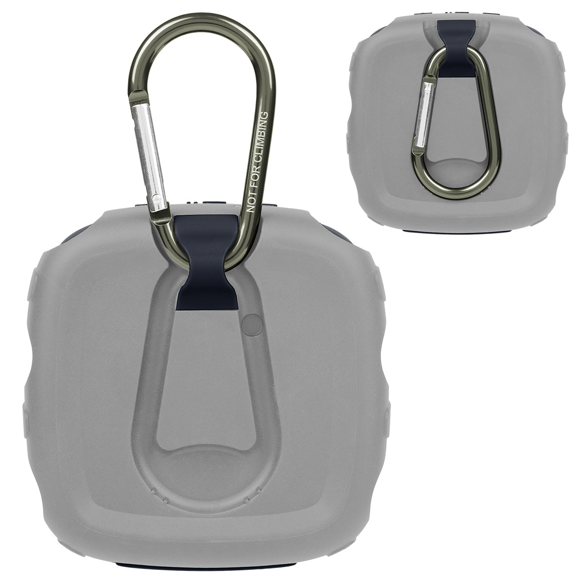 Cutter & Buck Waterproof Bluetooth Speaker - Gray with Navy - Back