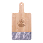 Cutting Board in Black Marble and Bamboo - Black Marble - Laser Engraving