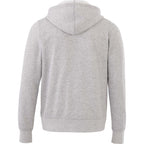 Cypress Fleece Full Zip Hoodie for Men Embroidery - Heather Grey - Back Flat