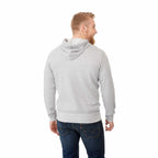 Cypress Fleece Full Zip Hoodie for Men Embroidery - Heather Grey - Back On Model