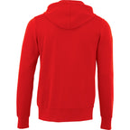 Cypress Fleece Full Zip Hoodie for Men Embroidery - Team Red - Back Flat
