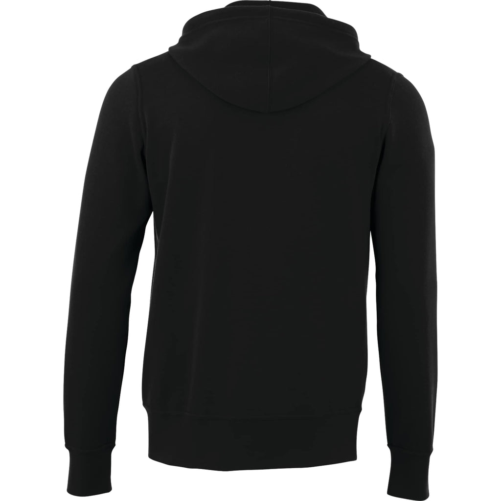 Cypress Fleece Full Zip Hoodie for Men Transfer - Black - Back Flat