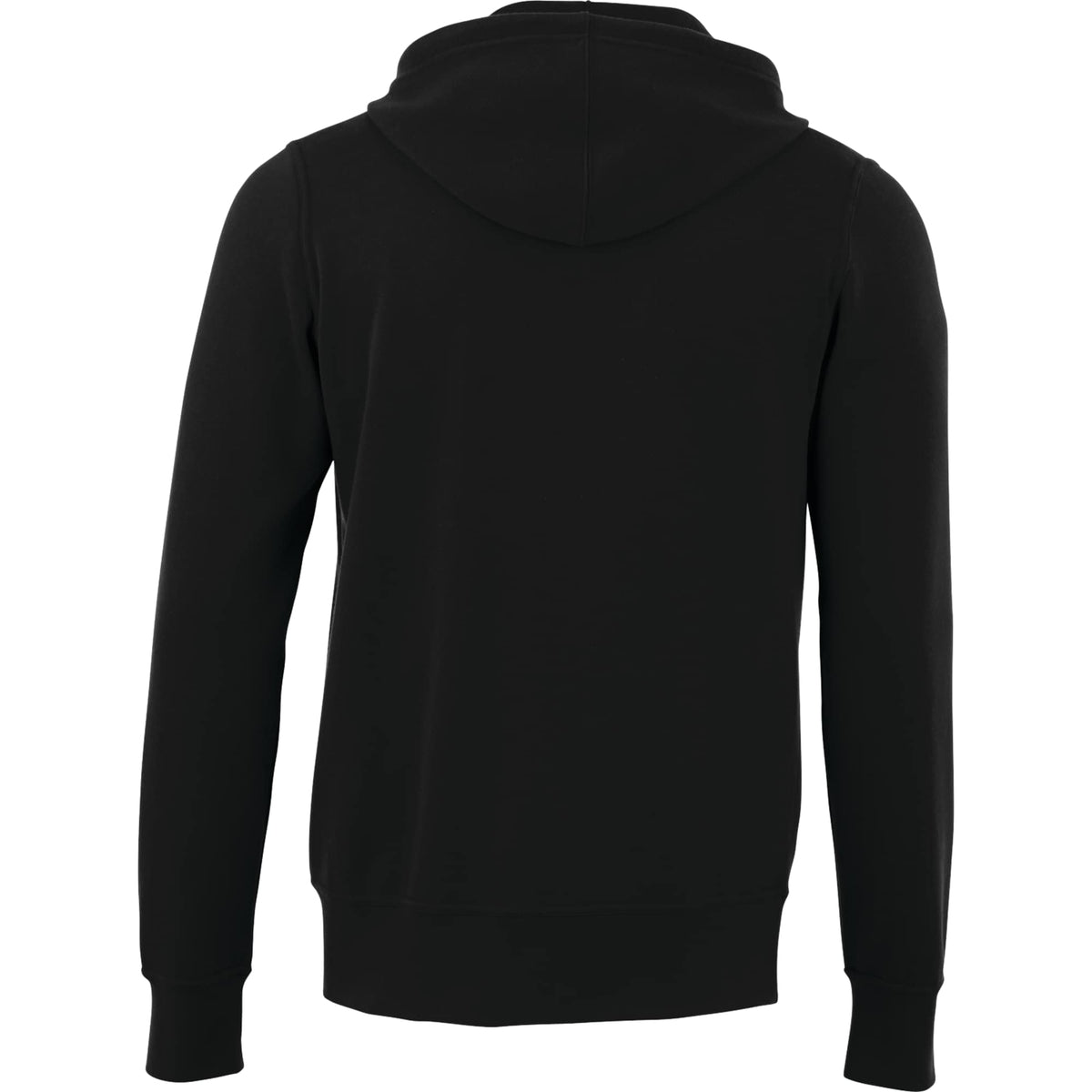 Cypress Fleece Full Zip Hoodie for Men Transfer - Black - Back Flat