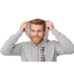 Cypress Fleece Full Zip Hoodie for Men Transfer - Heather Grey - On Model 2