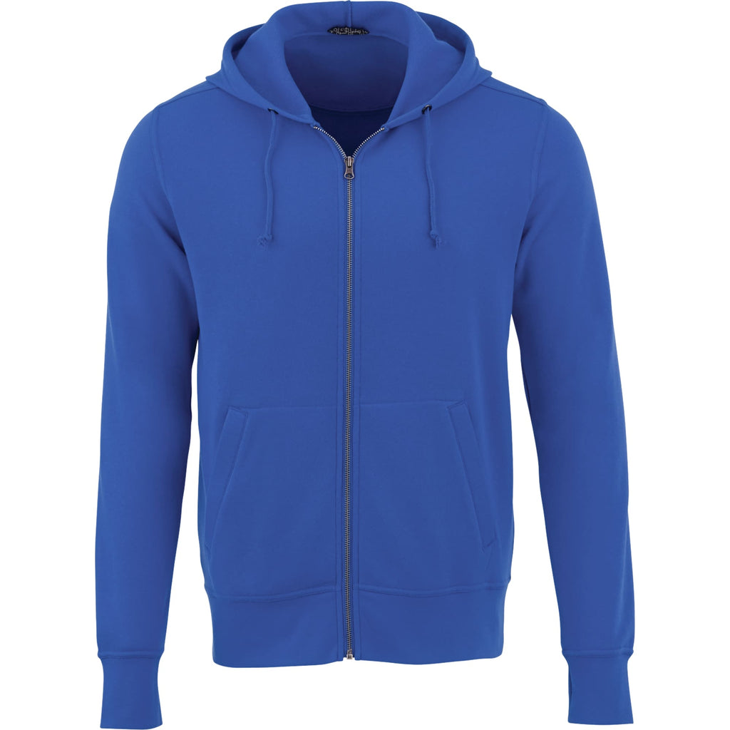 Cypress Fleece Full Zip Hoodie for Men Transfer - New Royal - Front Flat