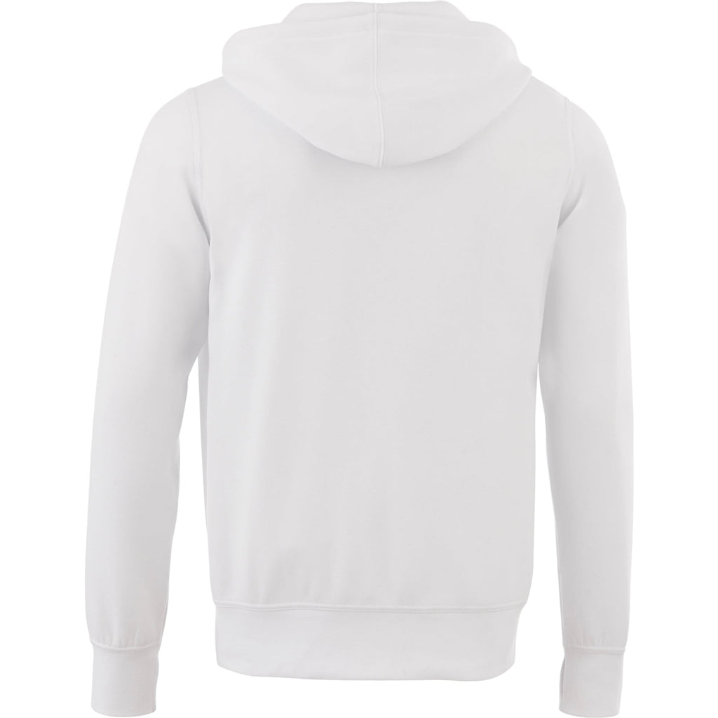 Cypress Fleece Full Zip Hoodie for Men Transfer - White - Back Flat