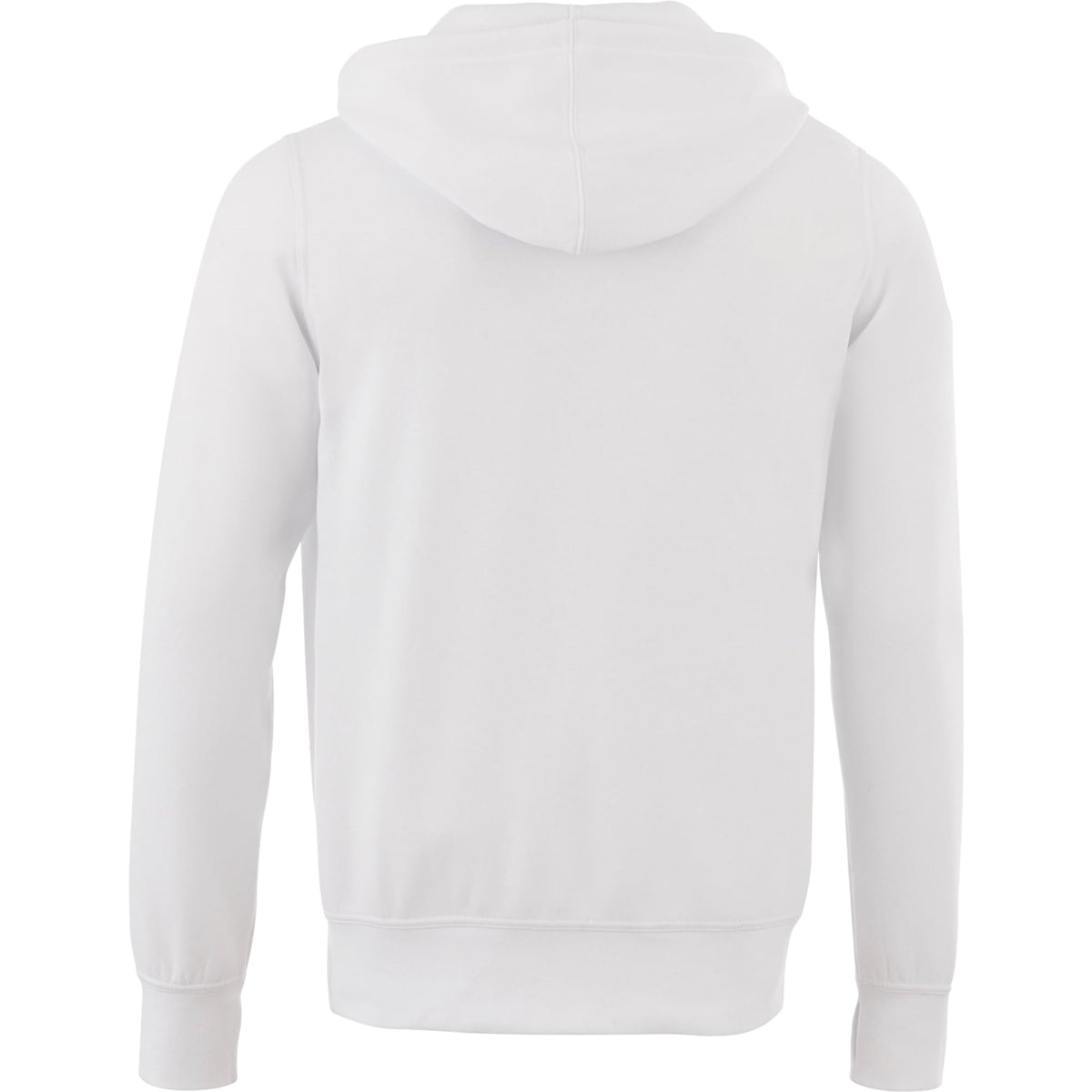 Cypress Fleece Full Zip Hoodie for Men Transfer - White - Back Flat