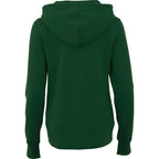 Cypress Fleece Full Zip Hoodie for Women Transfer - Forest Green - Back Flat