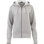 Cypress Fleece Full Zip Hoodie for Women Transfer - Heather Grey - Front Flat
