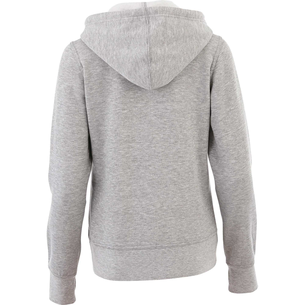 Cypress Fleece Full Zip Hoodie for Women Transfer - Heather Grey Secondary - Back