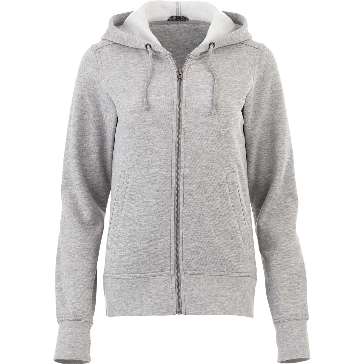 Cypress Fleece Full Zip Hoodie for Women Transfer - Heather Grey Secondary - Front