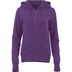 Cypress Fleece Full Zip Hoodie for Women Transfer - Purple - Front Flat