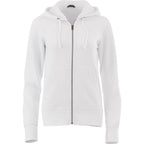 Cypress Fleece Full Zip Hoodie for Women Transfer - White - Front Flat