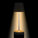 Cyrus Expandable Table Lamp in Recycled ABS - Black - Light+On