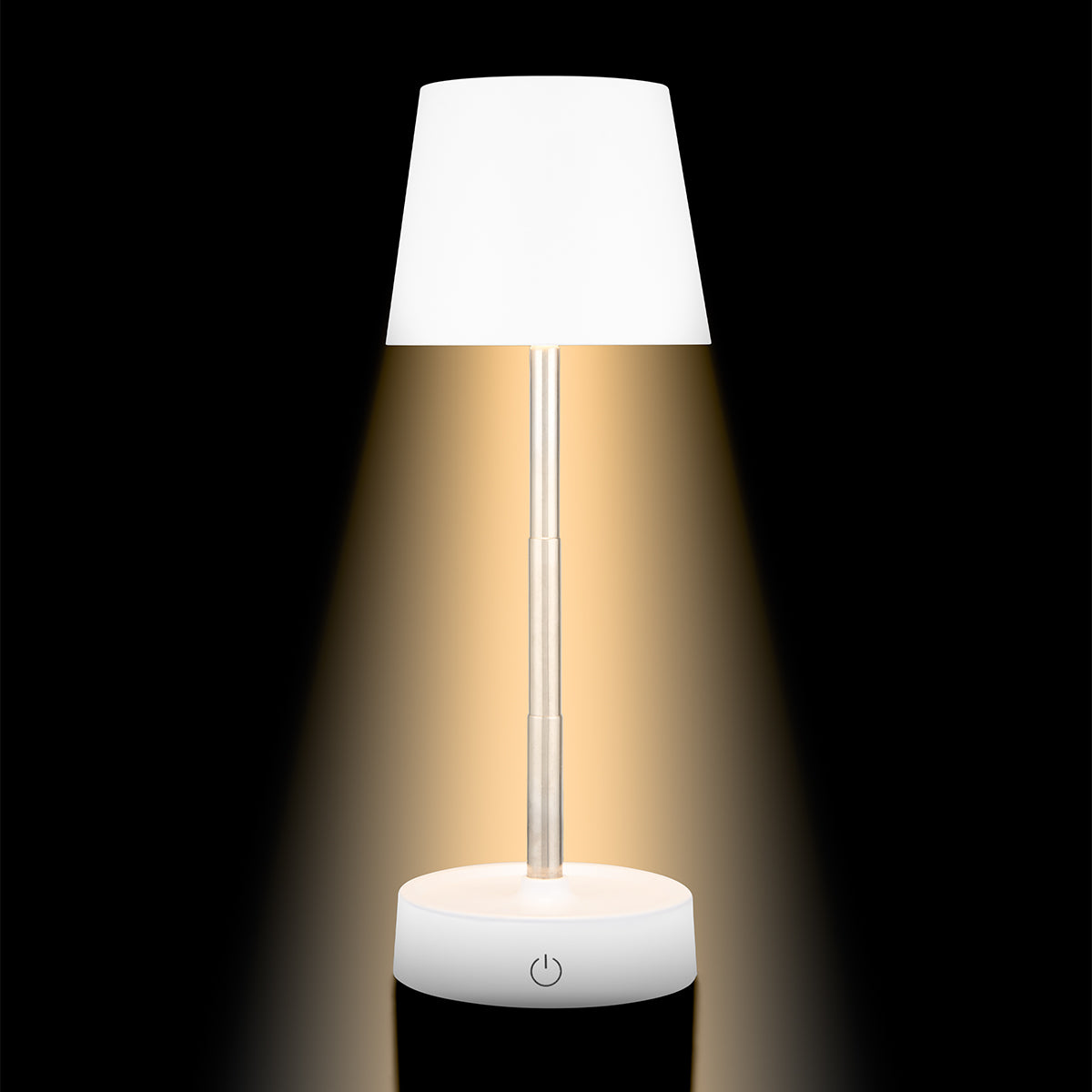 Cyrus Expandable Table Lamp in Recycled ABS Full Color - White - Light+On