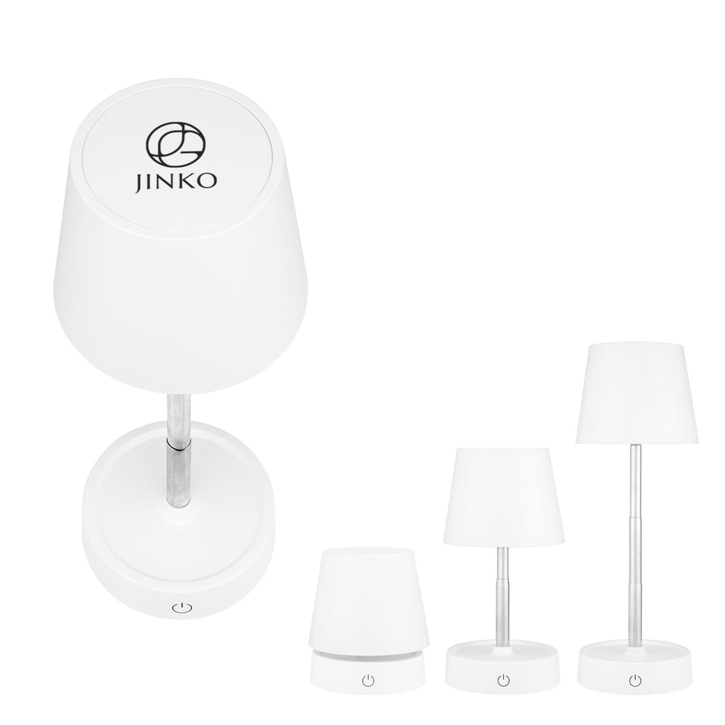 Cyrus Expandable Table Lamp in Recycled ABS - White - Silk Screen