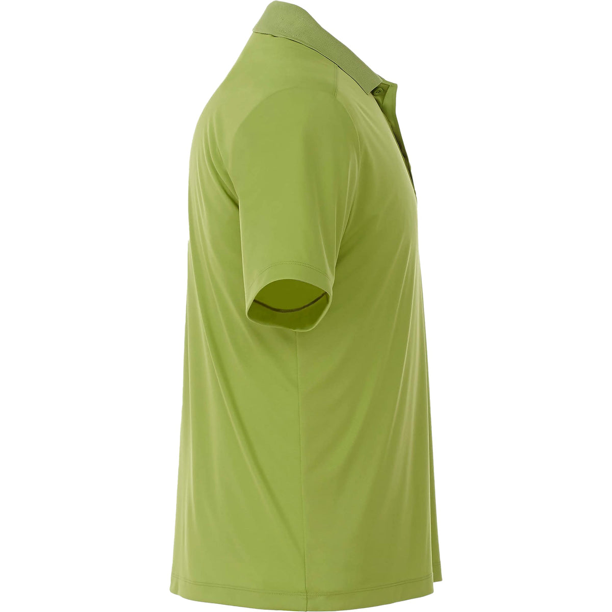 Dade Short Sleeve Performance Polo for Men Debossing - Dark Citron Green - Right Side