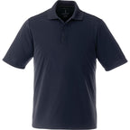 Dade Short Sleeve Performance Polo for Men Debossing - Navy - Front Flat