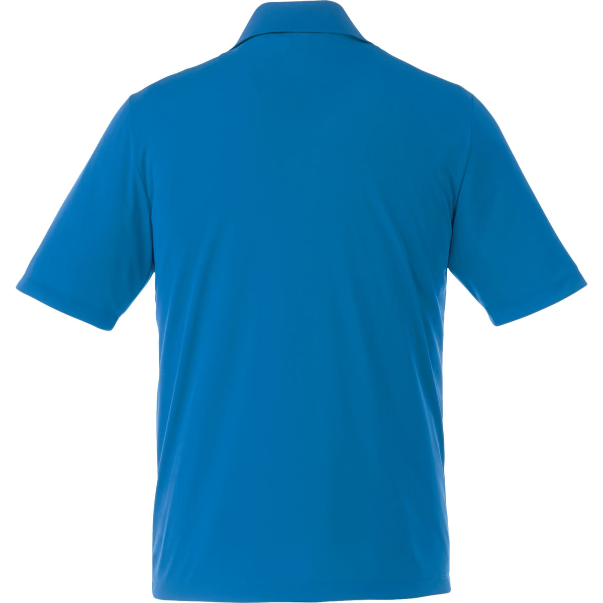 Dade Short Sleeve Performance Polo for Men Debossing - Olympic Blue - Back Flat