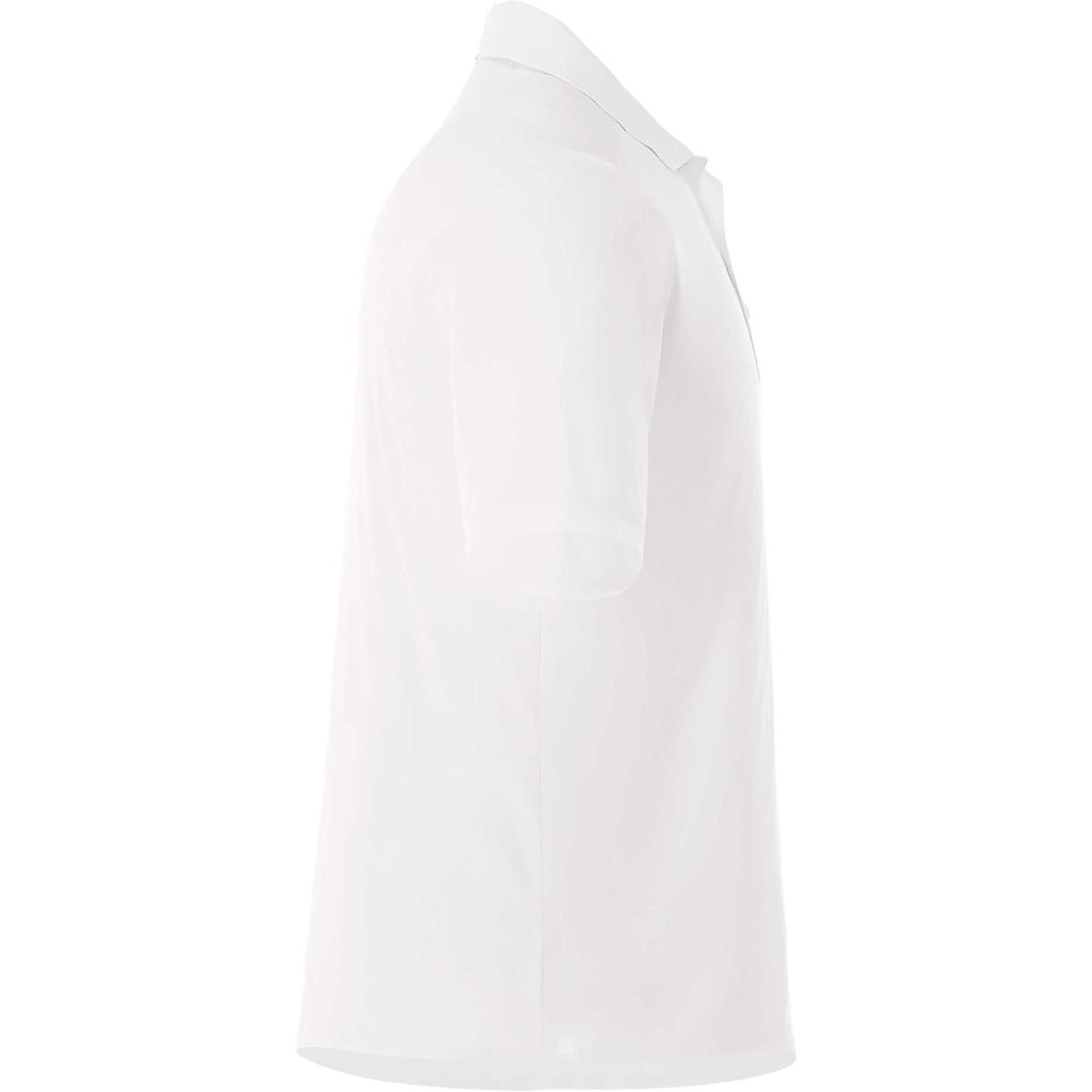 Dade Short Sleeve Performance Polo for Men Debossing - White - Right Side
