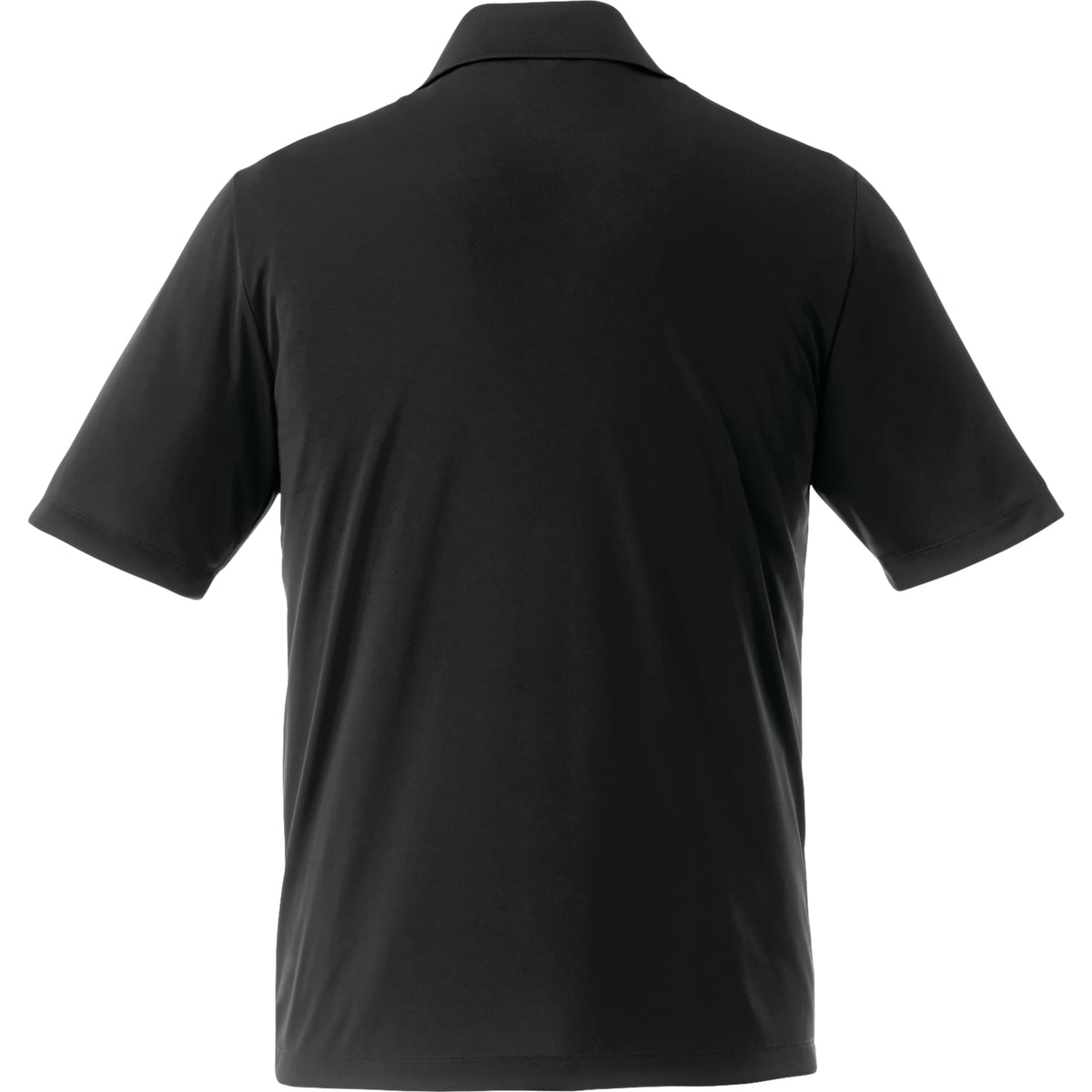 Dade Short Sleeve Performance Polo for Men Embroidery - Black - Back Flat