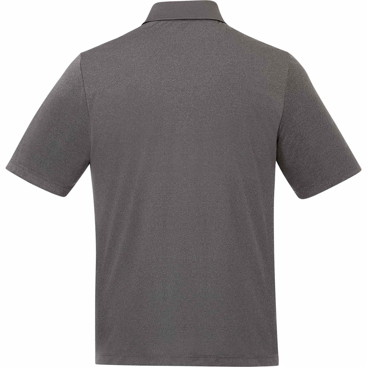 Dade Short Sleeve Performance Polo for Men Embroidery - Heather Dark Charcoal - Back