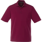 Dade Short Sleeve Performance Polo for Men Embroidery - Maroon - Front Flat