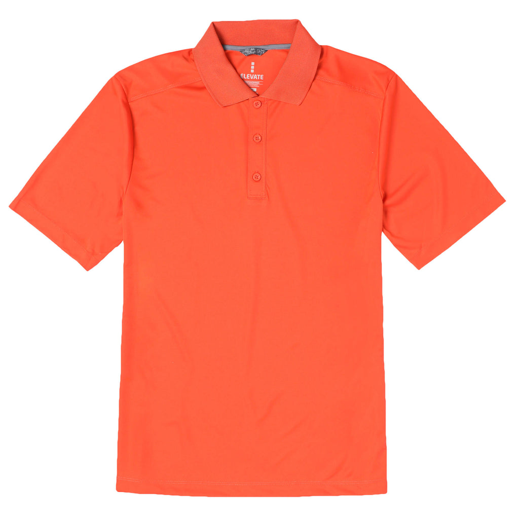 Dade Short Sleeve Performance Polo for Men Embroidery - Saffron - Front Flat 2