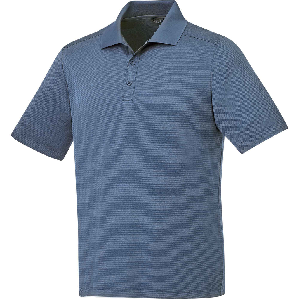 Dade Short Sleeve Performance Polo for Men Embroidery - Vintage Navy Heather - Right Angle