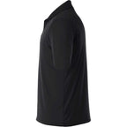 Dade Short Sleeve Performance Polo for Men Laser Engraving - Black - Left Side