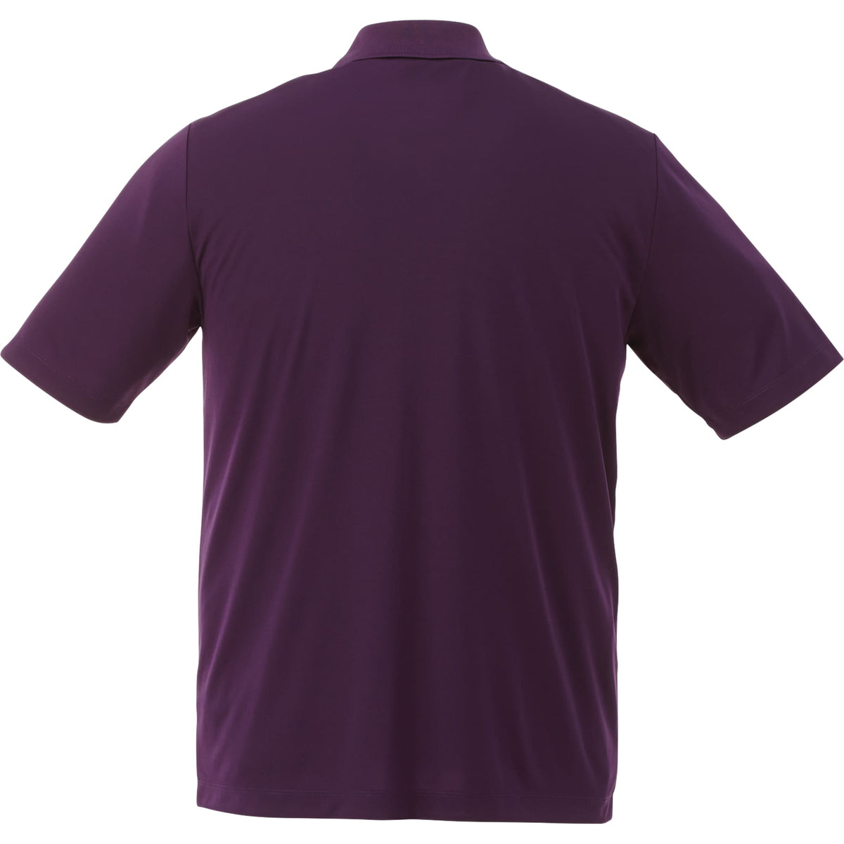 Dade Short Sleeve Performance Polo for Men Laser Engraving - Dark Plum - Back Flat