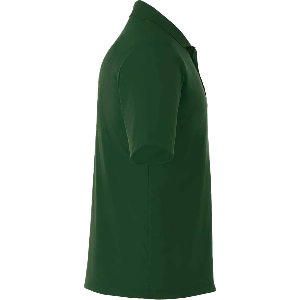 Dade Short Sleeve Performance Polo for Men Laser Engraving - Forest Green - Right Side