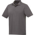 Dade Short Sleeve Performance Polo for Men Laser Engraving - Heather Dark Charcoal - Right Angle