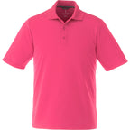 Dade Short Sleeve Performance Polo for Men Laser Engraving - Magenta - Front Flat