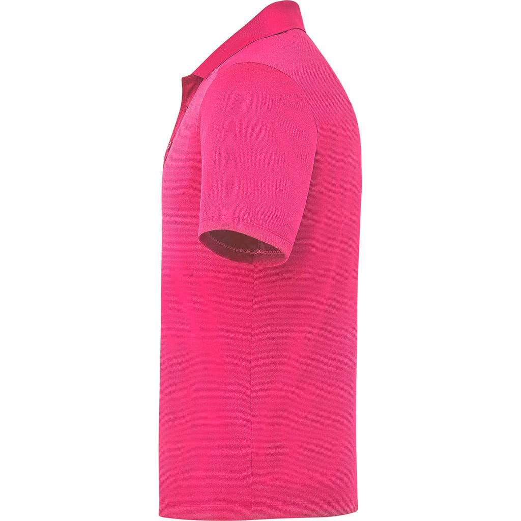 Dade Short Sleeve Performance Polo for Men Laser Engraving - Magenta - Left Side