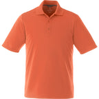 Dade Short Sleeve Performance Polo for Men Laser Engraving - Saffron - Front Flat