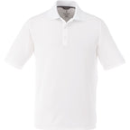 Dade Short Sleeve Performance Polo for Men Laser Engraving - White - Front Flat
