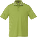 Dade Short Sleeve Performance Polo for Men Transfer - Dark Citron Green - Back Flat 2