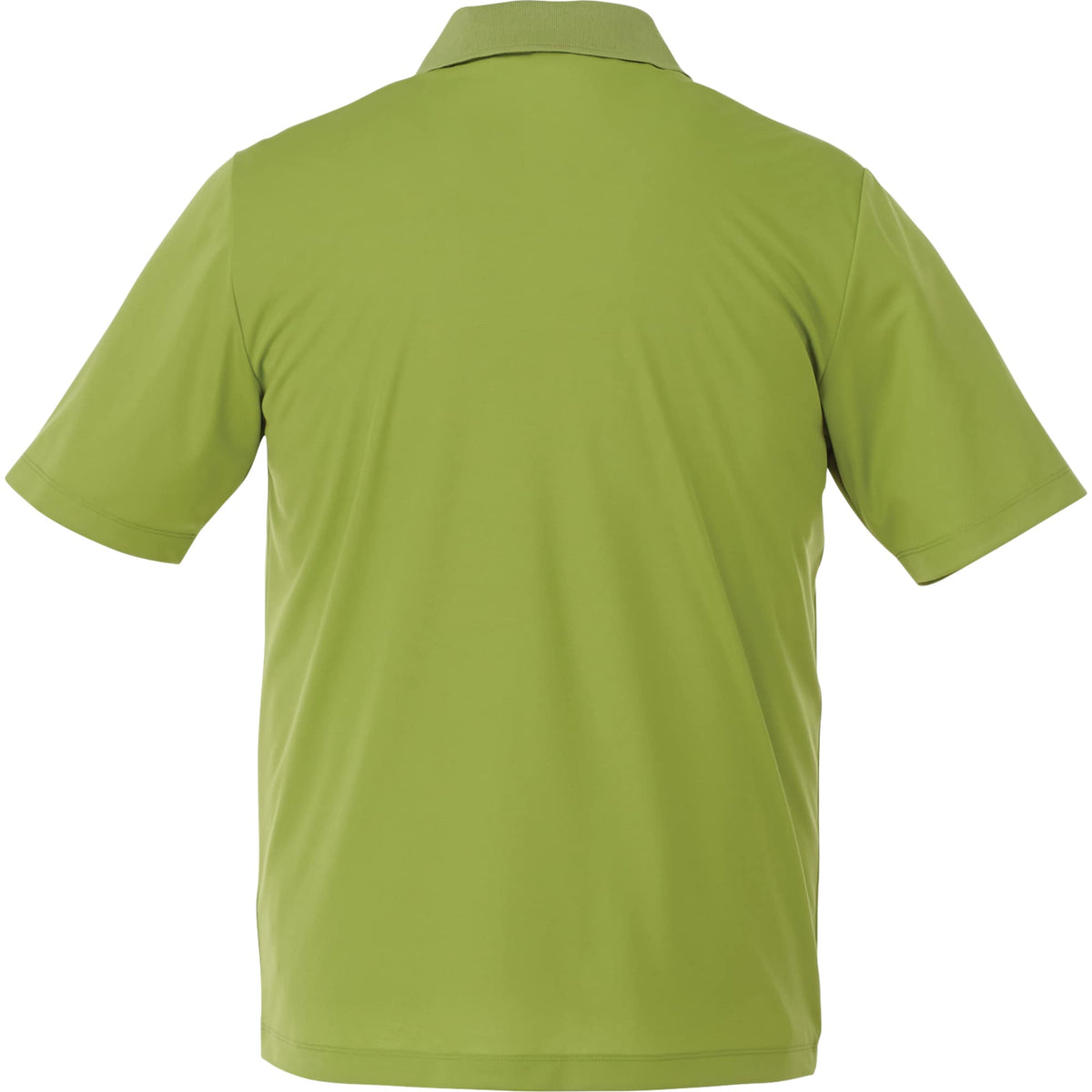 Dade Short Sleeve Performance Polo for Men Transfer - Dark Citron Green - Back Flat