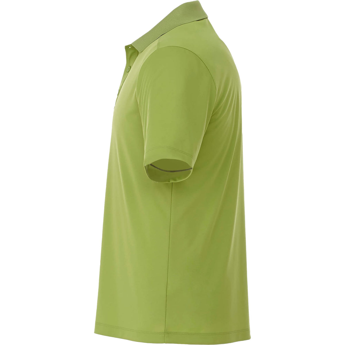 Dade Short Sleeve Performance Polo for Men Transfer - Dark Citron Green - Left Side
