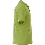 Dade Short Sleeve Performance Polo for Men Transfer - Dark Citron Green - Right Side