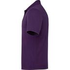 Dade Short Sleeve Performance Polo for Men Transfer - Dark Plum - Left Side