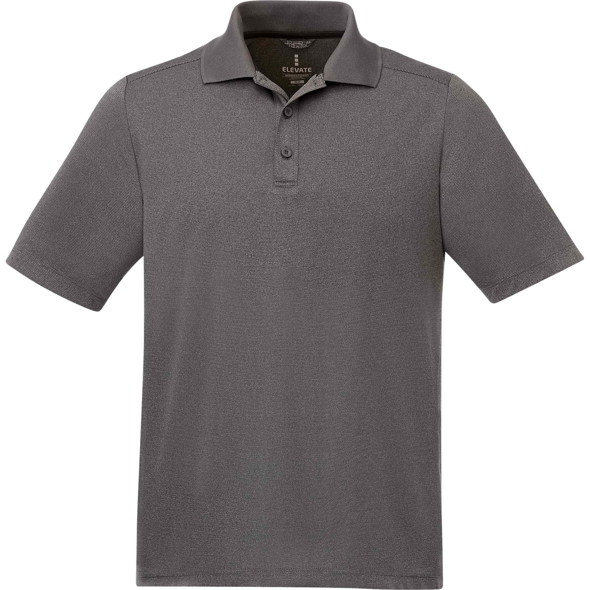 Dade Short Sleeve Performance Polo for Men Transfer - Heather Dark Charcoal - Front