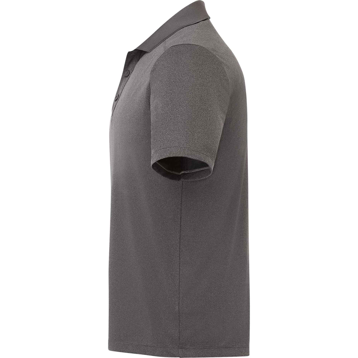 Dade Short Sleeve Performance Polo for Men Transfer - Heather Dark Charcoal - Left Side
